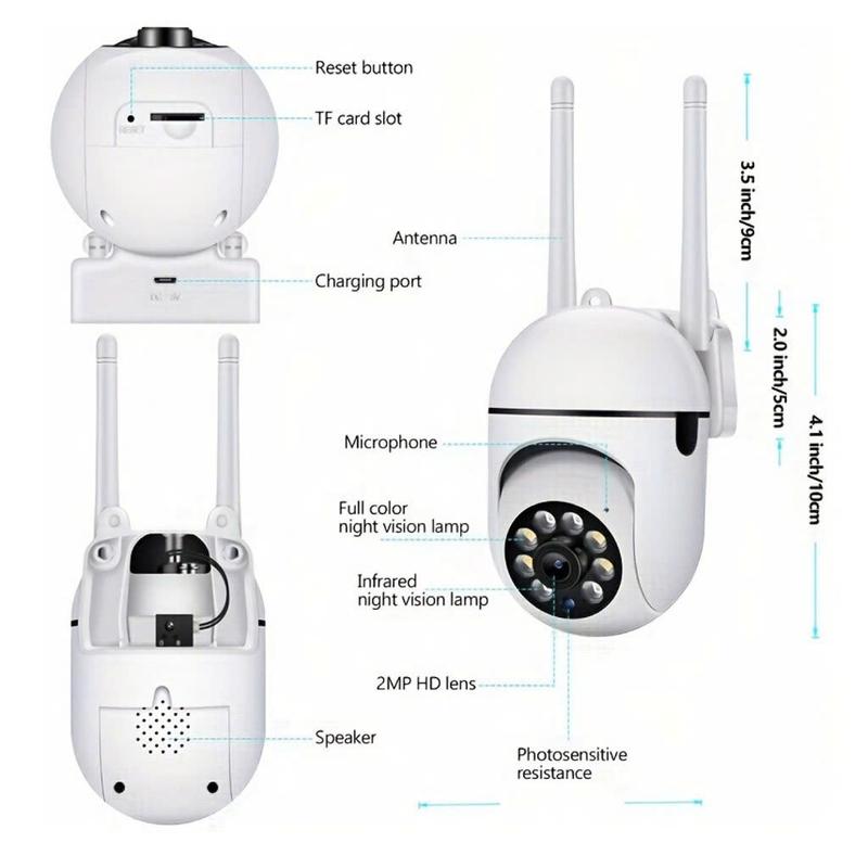 Camera Wi-Fi YI IOT treo tường xoay 360 độ, camera giám sát độ nét cao full HD, hồng ngoại ban đêm 3