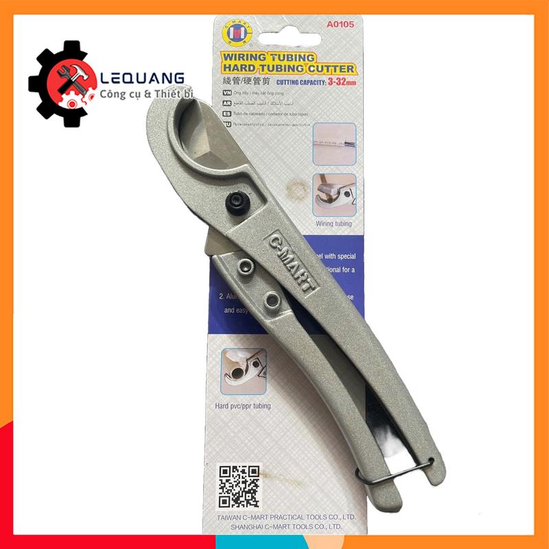 Kéo cắt ống nhựa Pvc C-Mart A0105 30mm PVC lưỡi thép hợp kim chuẩn Nhật SK5 chất lượng cao lưỡi  kéo