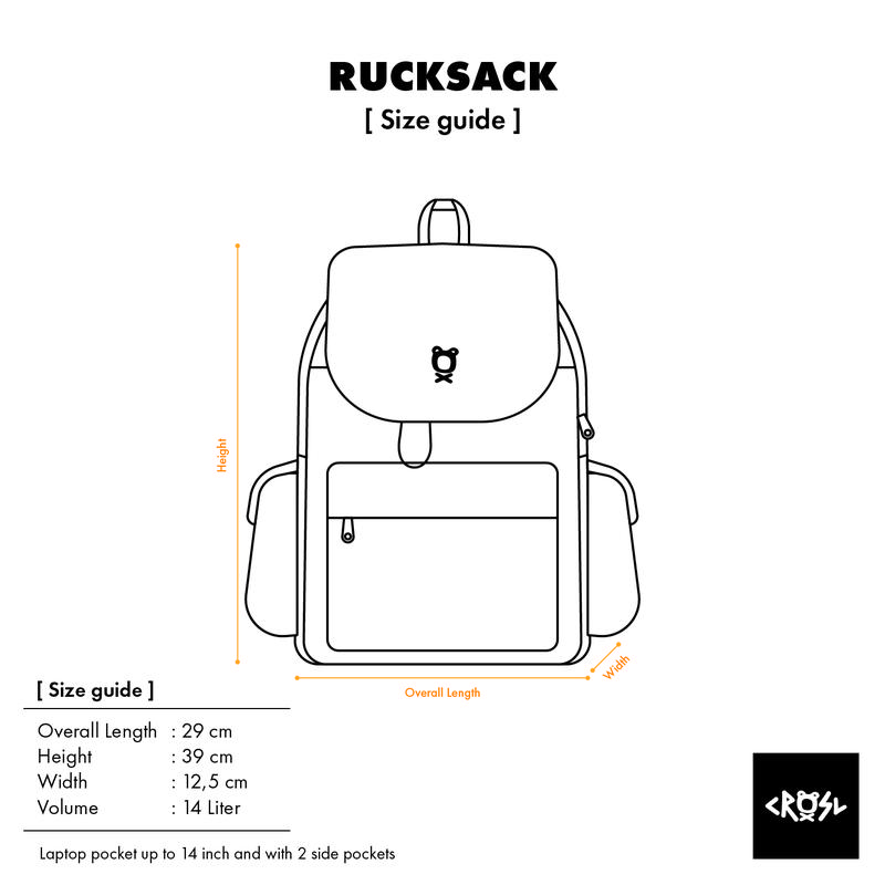 CRSL Broken White Rucksack | Ransel Pria | Backpack Canvas Sekolah Kuliah Kanvas | Bagpack Unisex Pria Wanita | Tas Travelling | tas gunung Cewek 8