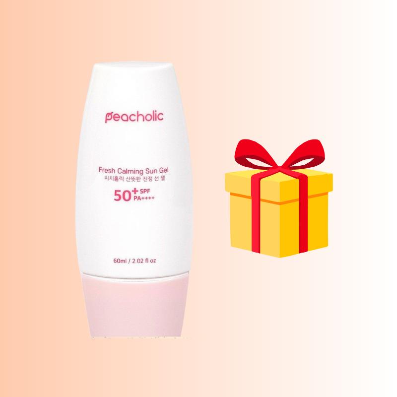  M37_ KÈM QUÀ  Kem Chống Nắng Nâng Tone Fresh Calming Sun Gel Peacholic SPF 50+ PA++++ 60ML 