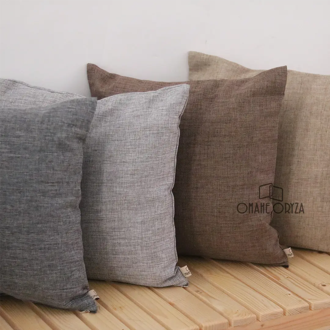 Sarung Bantal Sofa Polos 40x40 Sarban Kursi Motif Cushion Cover Premium Modern OMAHE ORYZA