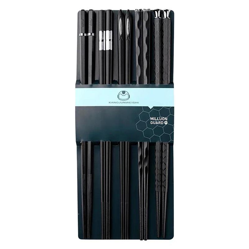 5Pairs Non-Slip Chopsticks Home Japanese Hotel Restaurant Portable Healthy Food Stick For Sushi Chopsticks palillos chinos 4
