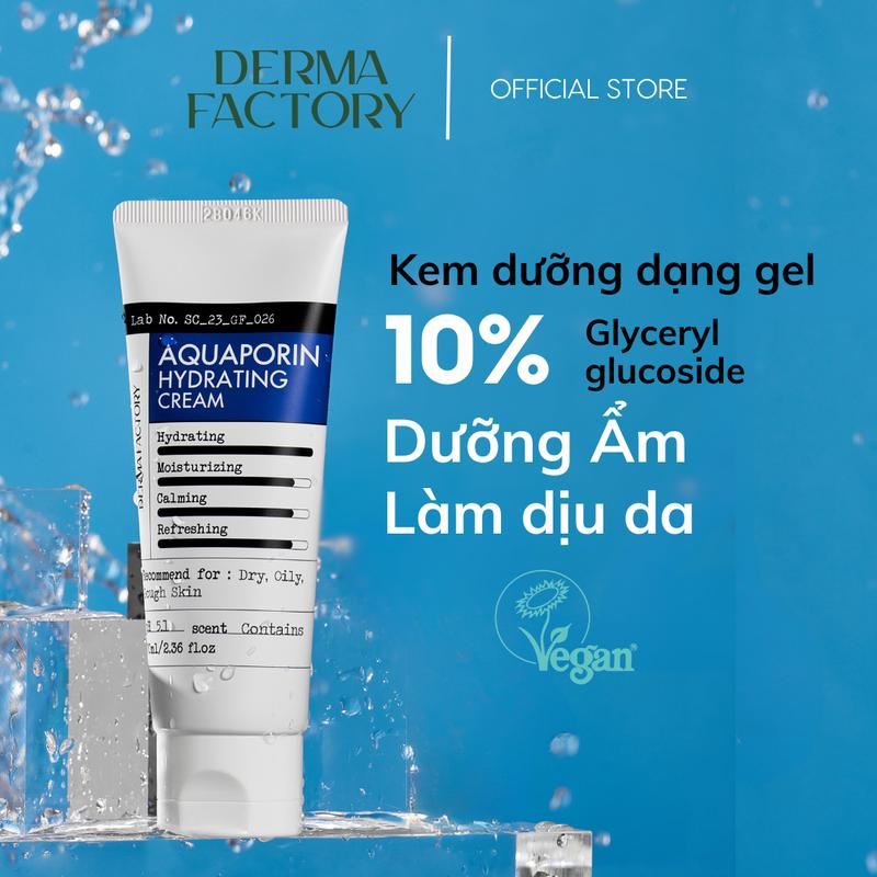 Kem dưỡng ẩm dạng gel Derma Factory Aquaporin Hydrating Cream 70g