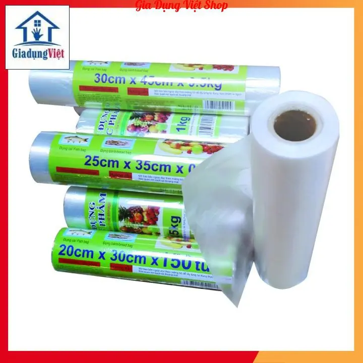 Cuộn Túi Nilong Đựng Thực Phẩm AN LÀNH an toàn tiện dụng nhiều kích cỡ