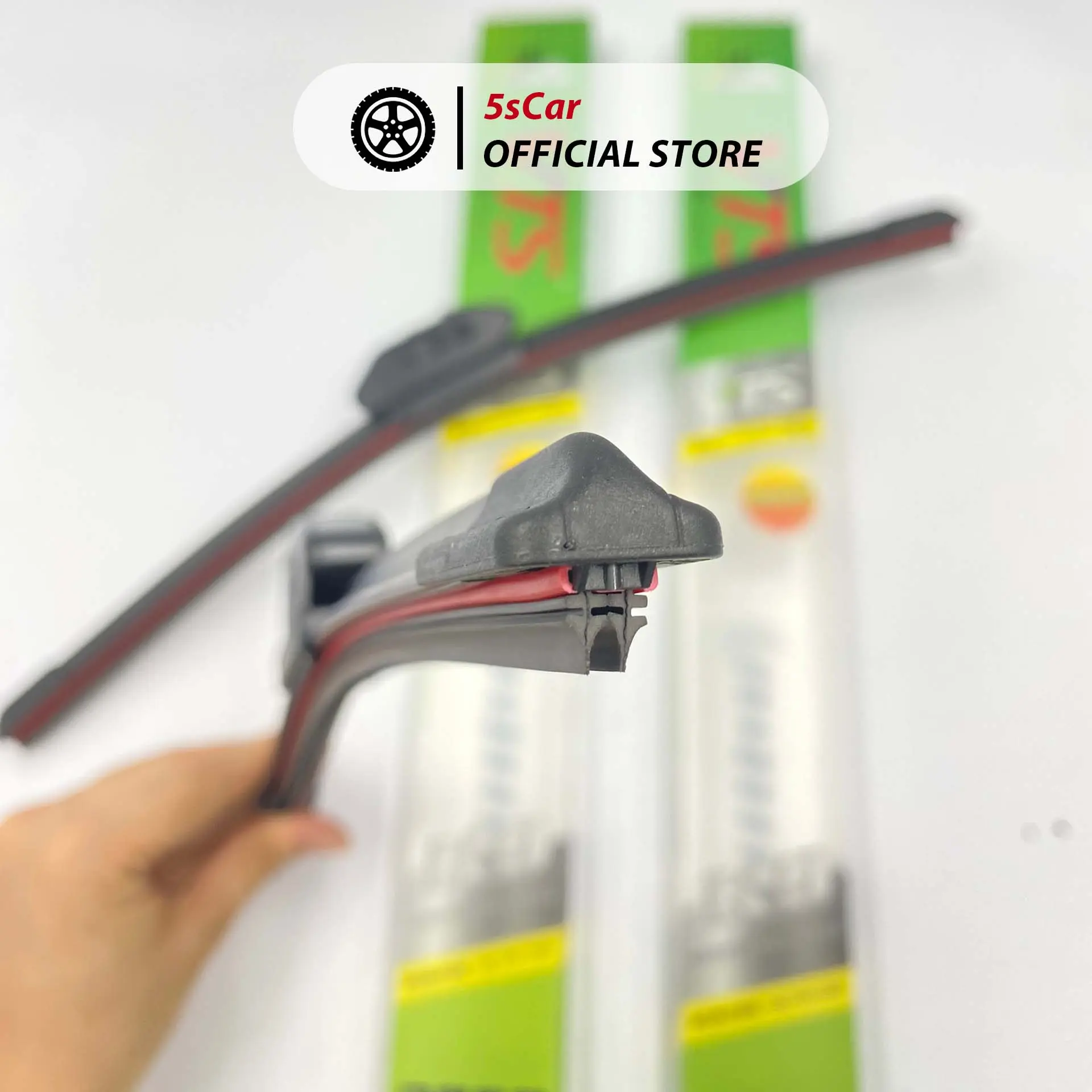 Gạt mưa 2 lưỡi, lưỡi kép, thân mềm lưỡi gạt bằng Silicone cho xe hơi, ô tô phù hợp mọi dòng xe Phụ tùng Phụ Kiện Lau Xe silicon