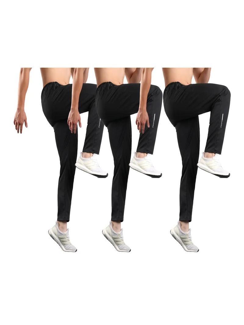 Product Introduction of Men's Solid Drawstring Waist Pants, Casual Comfy Regular Fit Pocket Zipper Trousers for Spring & Fall, Men's Bottoms for Daily Wear 4