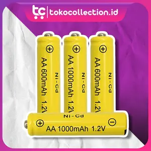 TC BATERAI CAS AA 1000mAh AAA 600mAh BATTERY RECHARGEABLE CHARGER 3 SLOT USB AA/AAA BATRE ISI ULANG R536