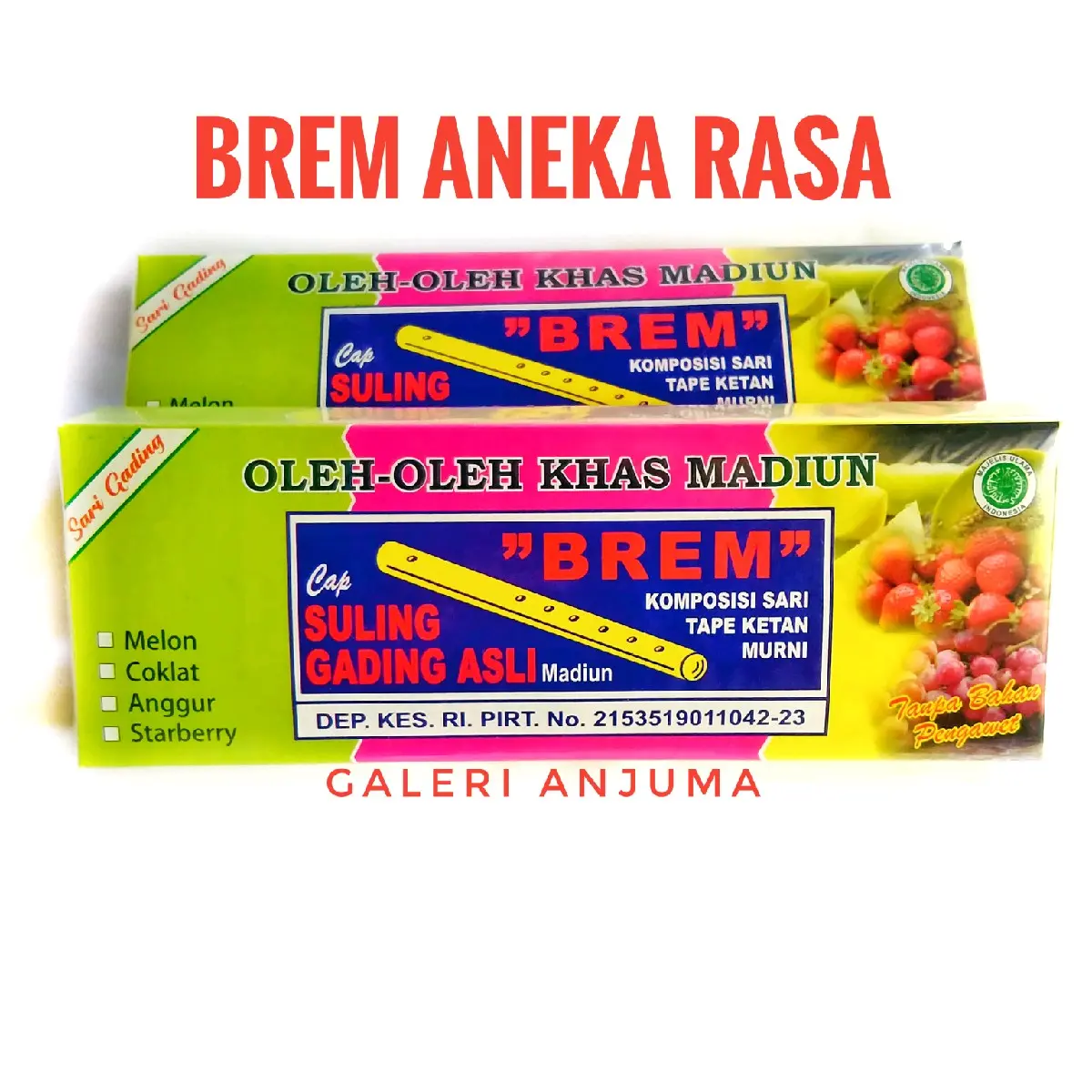 Brem Madiun Aneka Rasa Suling Gading Fruity Food Oleh Oleh Khas Tradisional