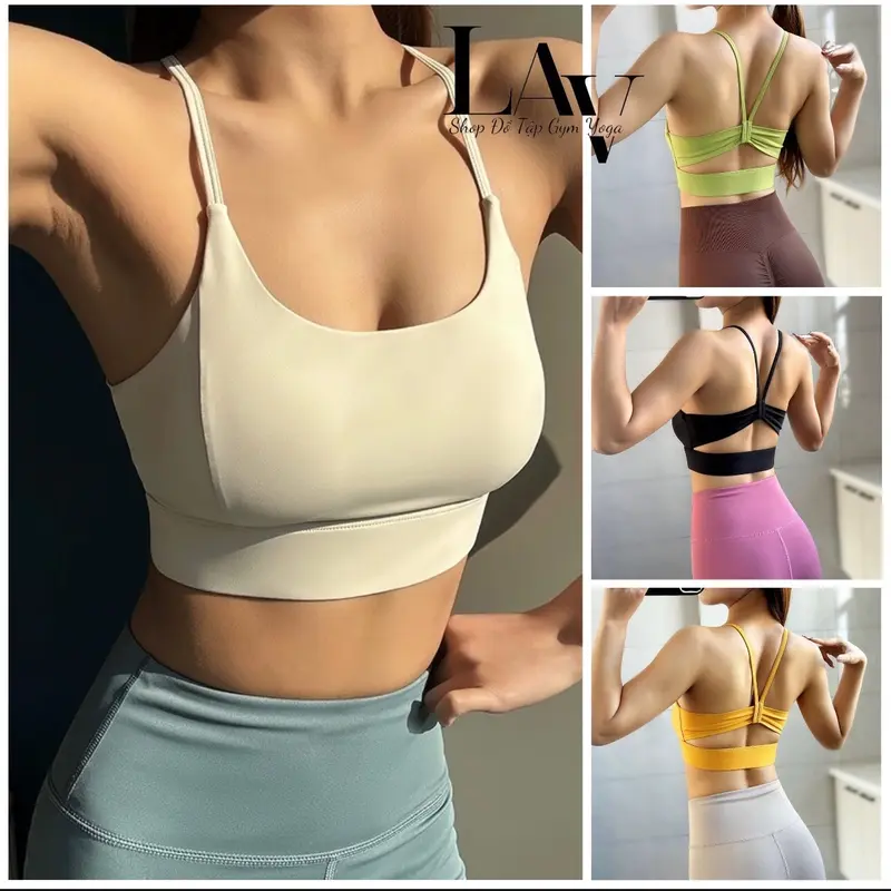 Áo bra tập gym, yoga thể thao nữ nâng ngực có đệm mút chất mềm mịn co giãn hàng cao cấp - LAV Activewear 4