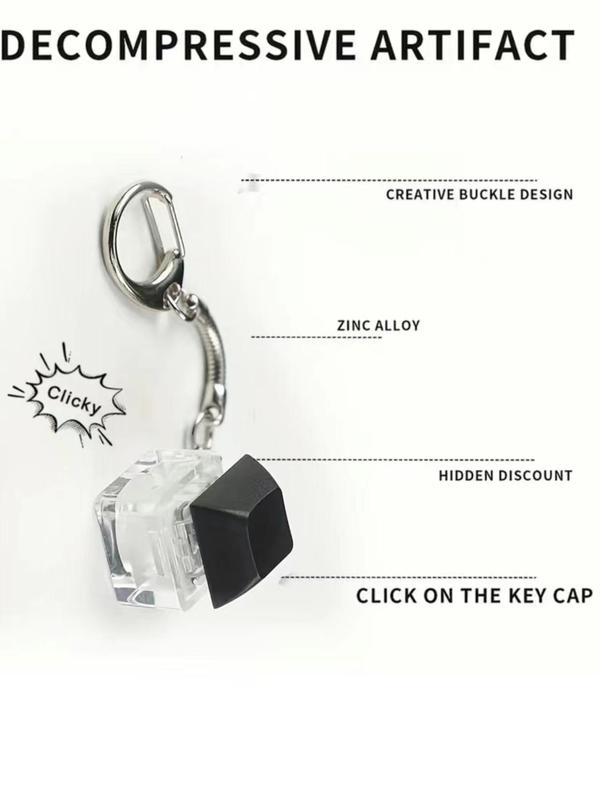 Keycap Keyboard Design Keychain,  Pendant Keychain for Bag, Keychain for Birthday Gift for Friends 4
