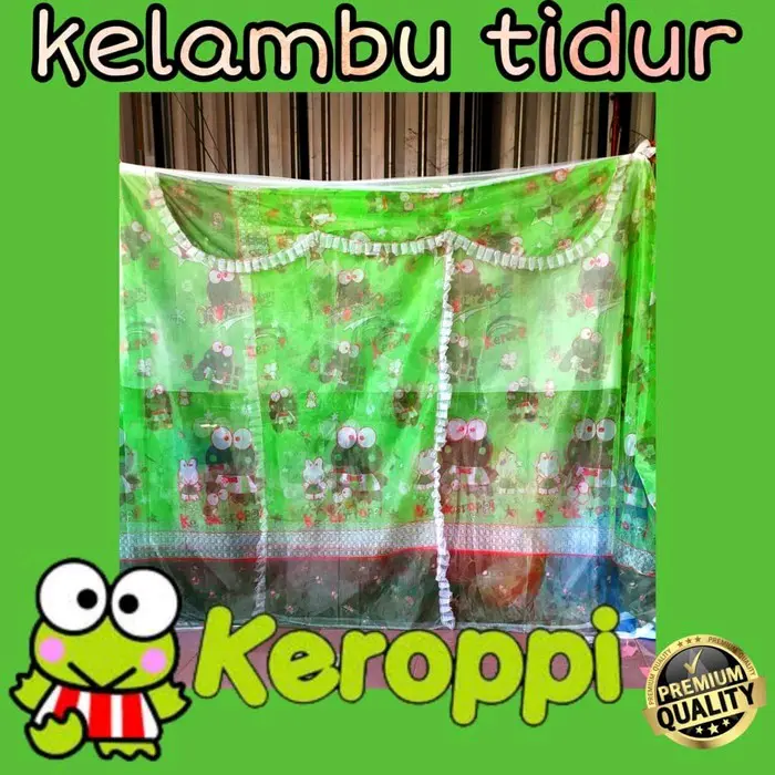 KELAMBU KAMAR TIDUR MOTIF KEROPPI JUMBO