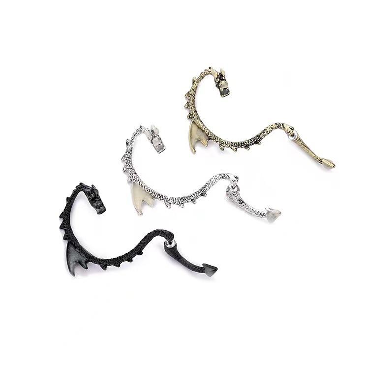 Fashion Flying Dragon Earrings Ear Clips Popular Punk Style For Girl Women Perfect Her Christmas gift 5