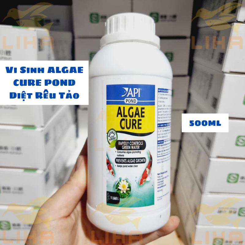 Vi Sinh API ALGAE CURE POND - Diệt Rêu Tảo ALGAEFIX POND Cao Cấp Cho Hồ Cá