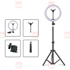 AIKOSIA PAKET KOMPLIT RINGLIGHT 26CM 33CM 45CM + TRIPOD 2,1 METER 210CM MAKE UP VLOG LAMPU RINGLIGHT LIVESTREAMING