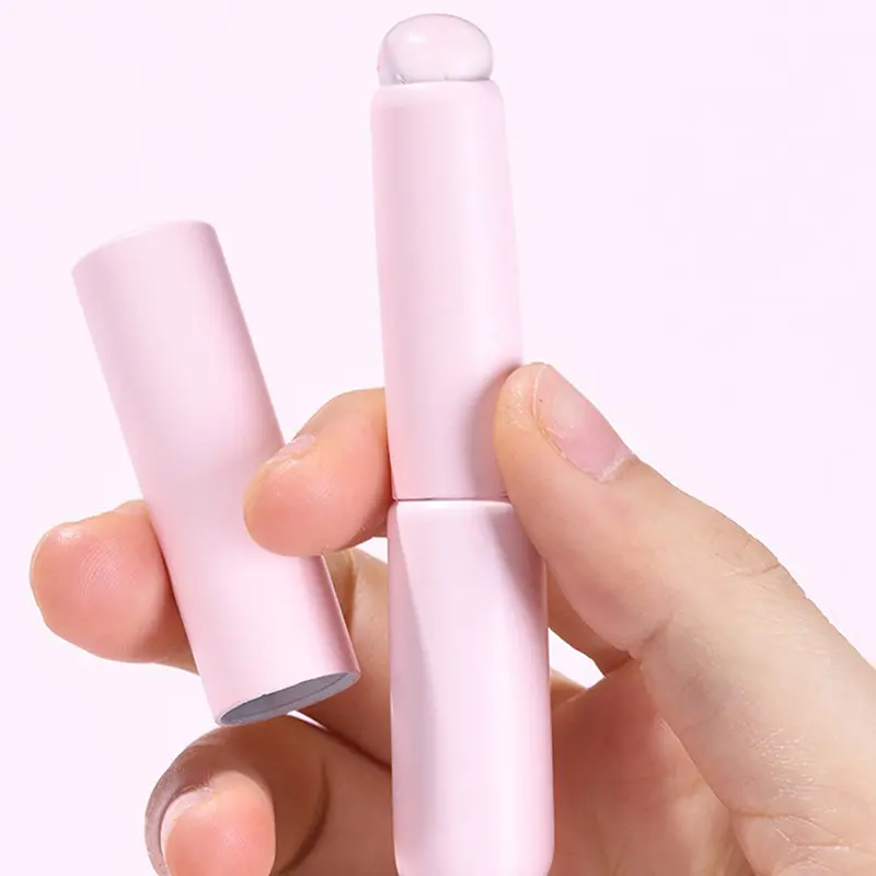 Cọ Môi Silicon, Có Nắp Đậy, Cọ Che Khuyết Điểm Góc Cạnh, Đầu Ngón Tay Q, Cọ Trang Điểm Son Môi Mềm, Đầu Tròn, Không Vỡ 3