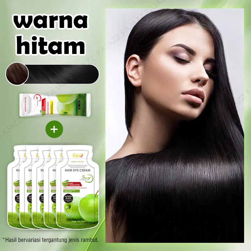 【Fajazz】Prome【COD】*Toko kami peringkat pertama！Cat Rambut Herbal – Pewarna Hitam Alami, Tanpa Bau, TikTok Lagi Ramai!Cat Rambut Bubble TikTok，Semir Dark Brown，Cat Rambut Kopi，Pewarna rambut hitam, 15 menit langsung jadi! 2