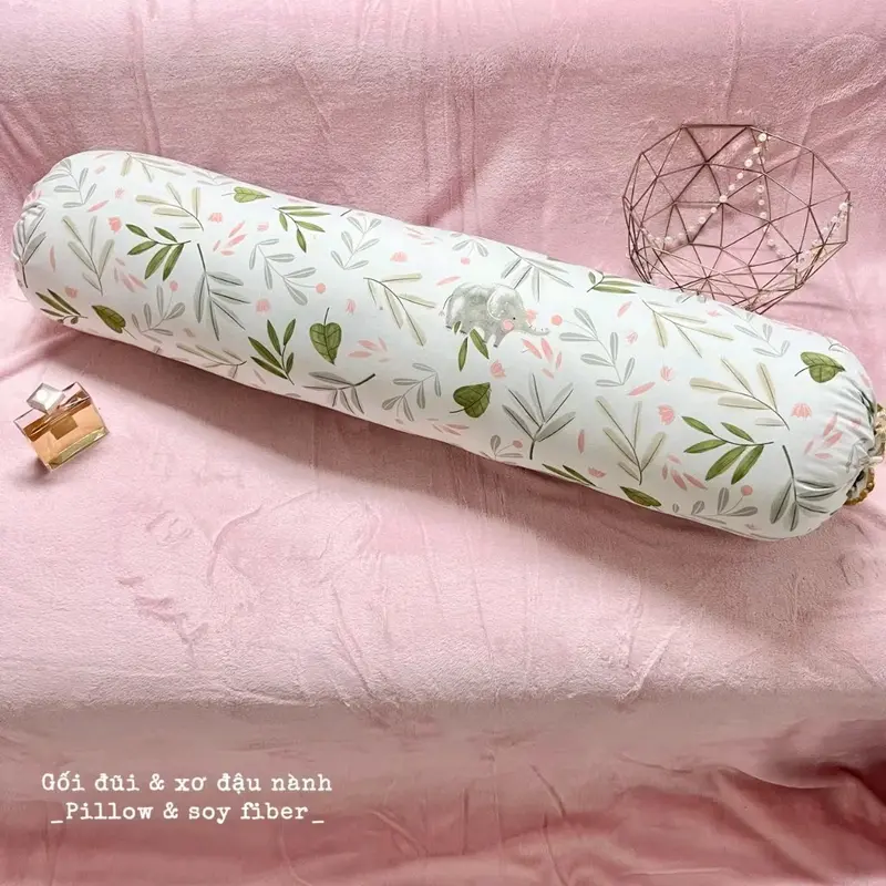 Vỏ Gối Ôm cotton đũi kt 35×100cm nhiều mầu 2