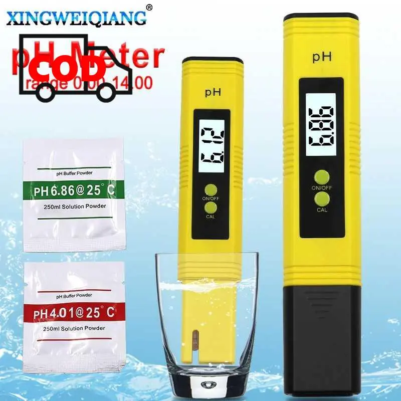 Alat Ukur PH Meter Digital Hitung Uji Kadar Air Minum Akuarium Tester Akurat Praktis Mudah Digunakan