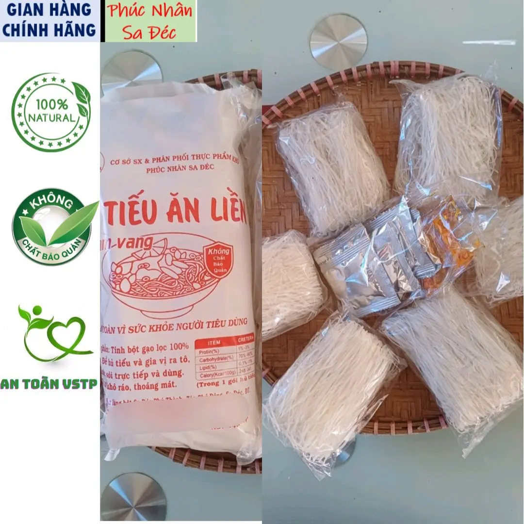 Bộ 3 gói hủ tiếu ăn liền vị nam vang, dùng cho 18 lần ăn/ Food