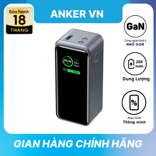 Pin Dự Phòng Anker Prime 20000mAh 200W - A1336 - Sạc Pin cho điện thoại và laptop, phụ kiện điện thoại