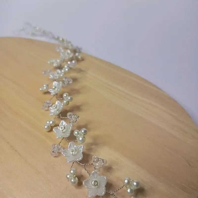 Headpiece Pengantin SVR01 Mutiara Kristal 2