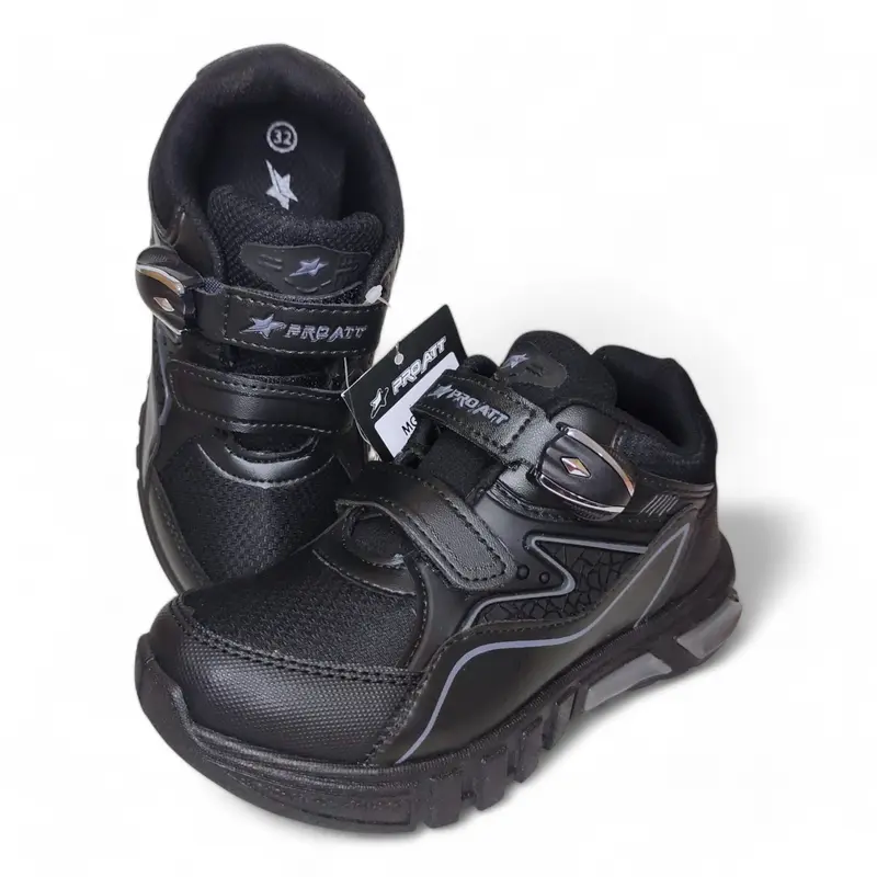 Pro Att MGA 490V Sepatu Hitam Anak Laki-Laki Anti-Slip untuk Aktivitas Sekolah Fashion 0