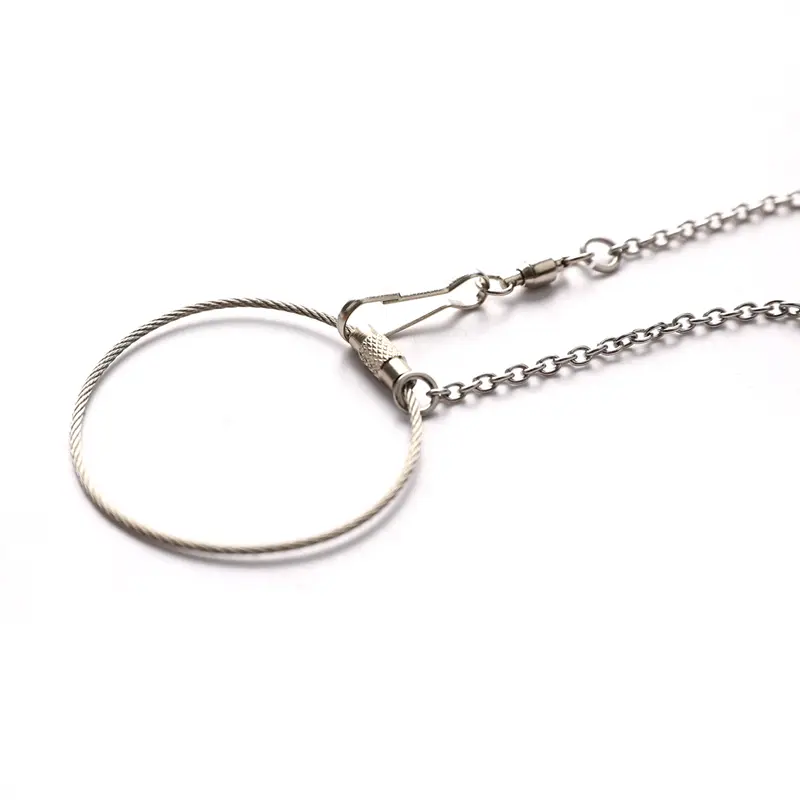 Bird Parrot Foot Chain Stainless Steel Ankle Foot Ring Stand Chain Bird Training