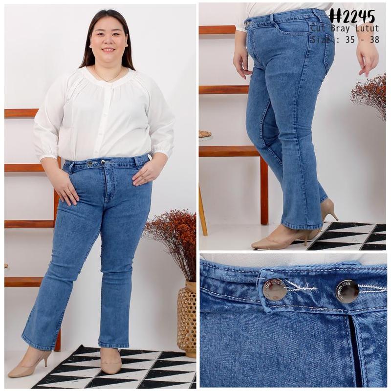 Product Introduction of SNAB - Celana jeans cutbray kancing 2 jumbo 2