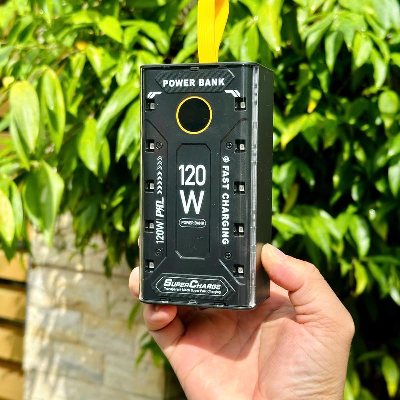 Sạc Dự Phòng Trong Suốt 50000mAh/30000mAh/20000mAh Với 2 Cổng Sạc Nhanh 22.5w và PD 20W 4 Đầu Sạc