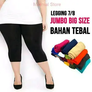 Legging Wanita Dewasa 3/4 Jumbo