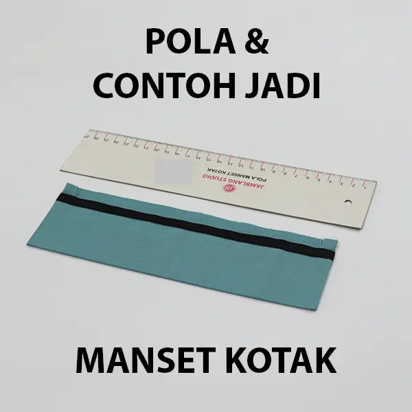 Pola Mal Manset Kemeja All Size [Pola Manset Jamblang Studio] 2
