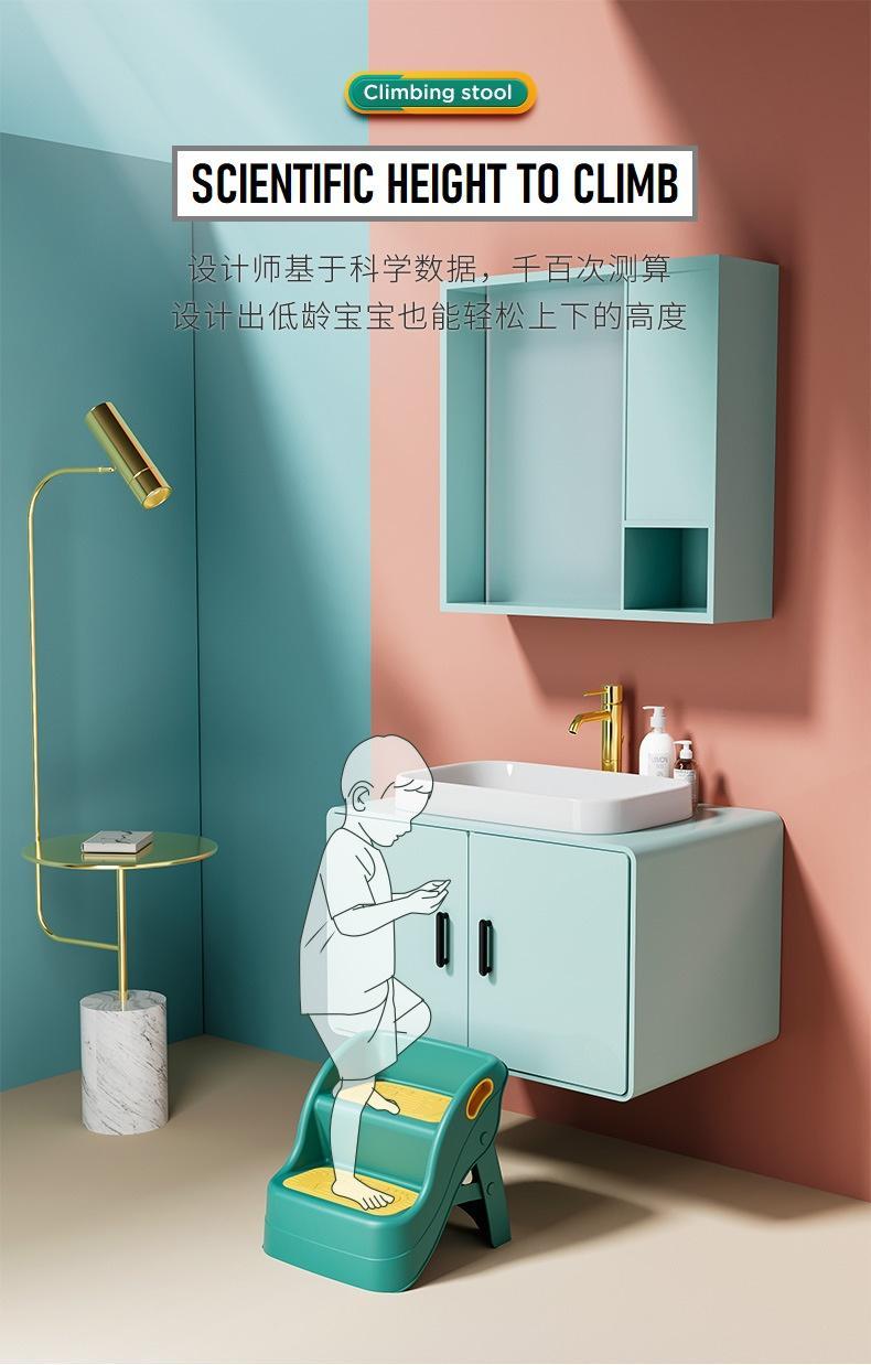 Product Introduction of Toddler Kid Children Step Stool Ladder Toilet Bathroom Foldable  2 Tier Step Board Potty Training 51