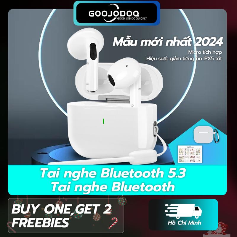 [GJD x Quyenleo ] Tai nghe Bluetooth mới 2024 , giảm tiếng ồn , chất lượng cao, thời gian nghe 3-6h. âm thanh chân thực, cảm ứng chạm Nhét Tai Nghe Nhạc Earphone