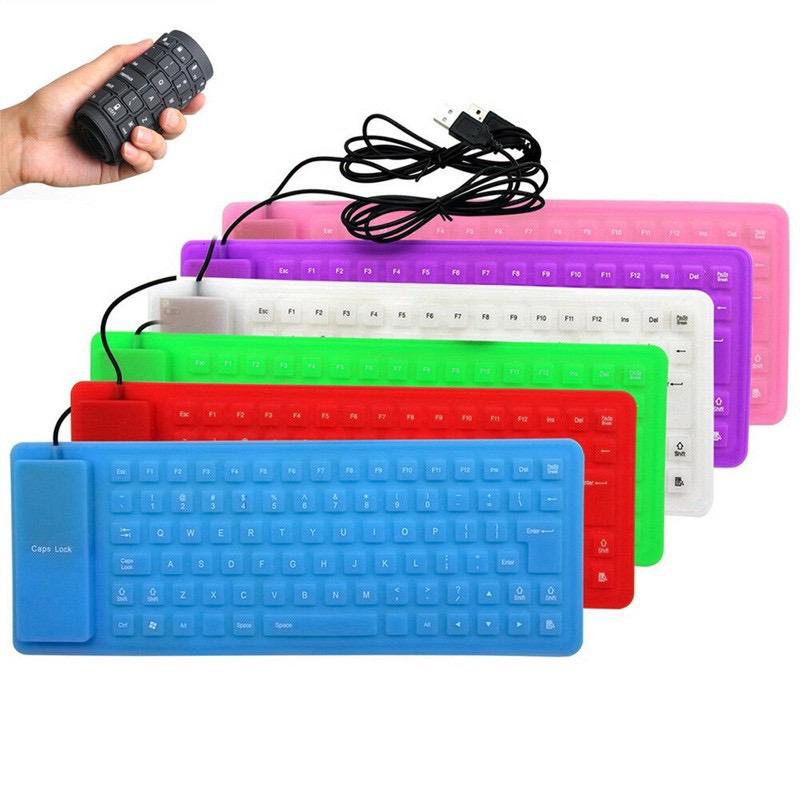85 Keys Foldable Soft Keyboard Flexible Keyboard Waterproof USB ...