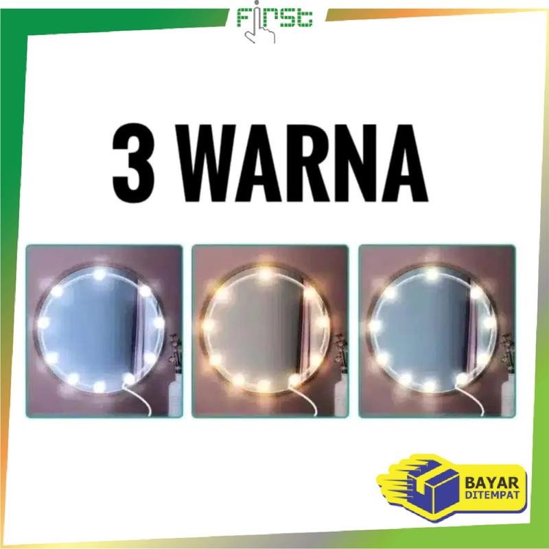 FH K2 Lampu Meja Rias Dandan Kaca Va nity Cahaya Cermin ( 10 Bohlam ) 0