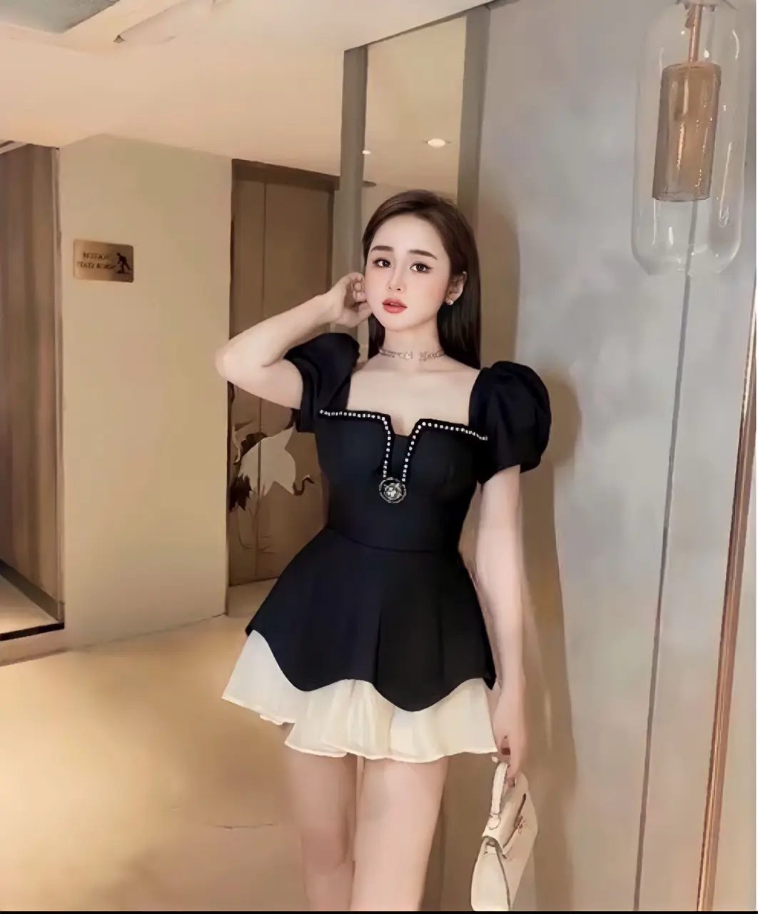 ĐẦM TIỆC THIẾT KẾ VIỀN NGỌC BIGSIZE TỪ 55KG-90KG váy dự tiệc Nữ sang trọng đóng ngọc