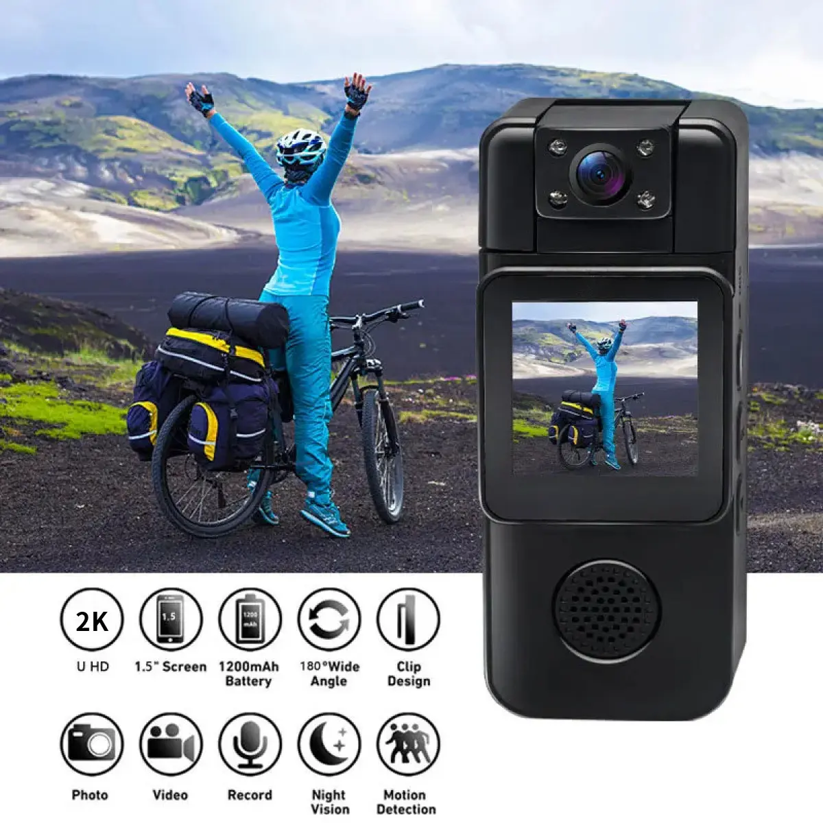【HaiLoka】Kamera Poket WiFi camera , Resolusi 1080P / 4K, Perakam Video ...