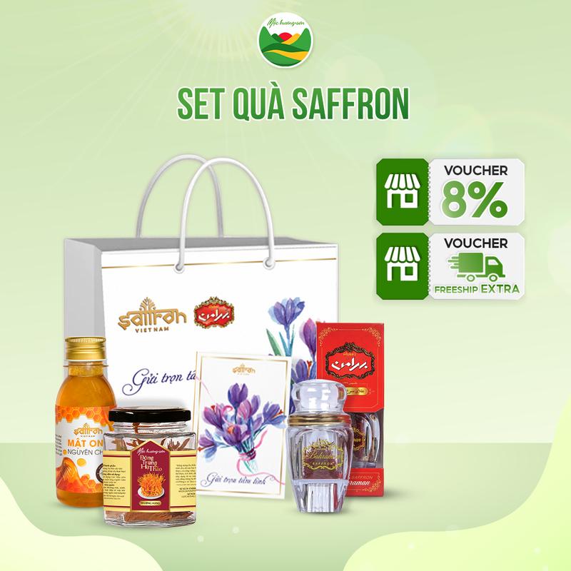 Combo Saffron - nhụy hoa nghệ tây và đông trùng hạ thảo