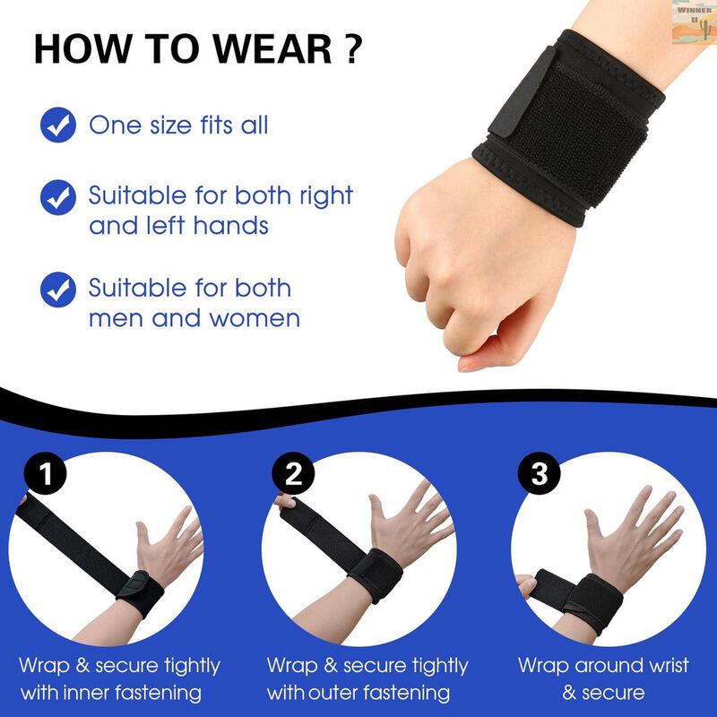 Support Brace Stabilizer Adjustable Bandages Protector Left and Right Hand Wrist Wraps for Fiess Office Pain Relief1New Arrival 6