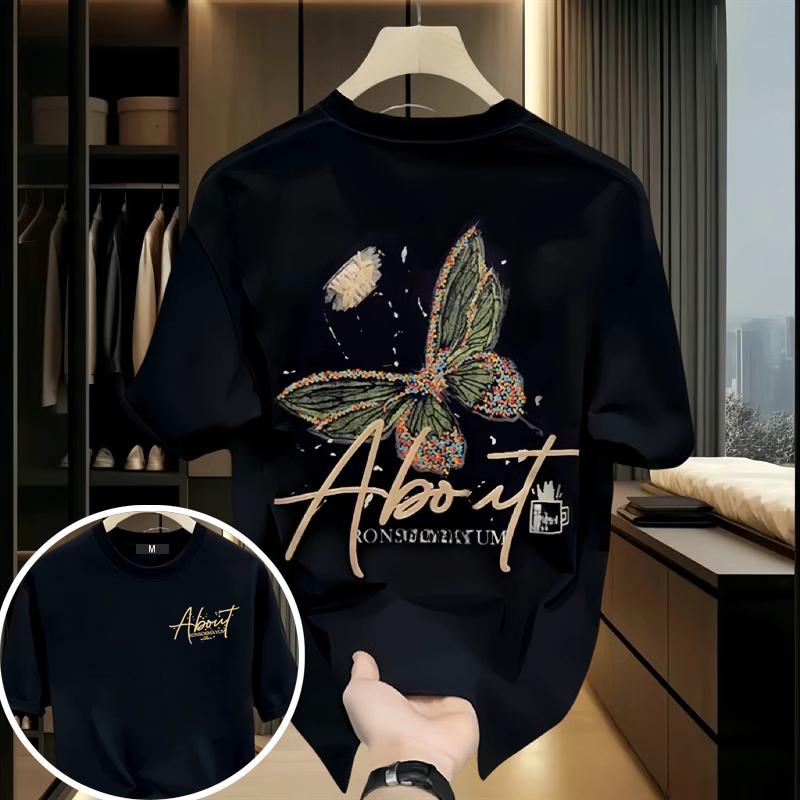 Áo thun nam nữ, tay lỡ form rộng in hình đa dạng, áo thun unisex, thời trang hot mùa hè-0789 Menswear Cotton Cổ Tròn