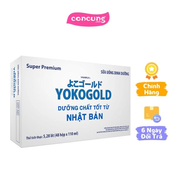 Thùng sữa uống dinh dưỡng Vinamilk Yoko Gold 110ml Lốc 4 hộp