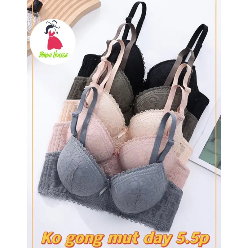 Áo lót đúc ren không gọng đệm dày 5.5 siêu nâng ngực 912
