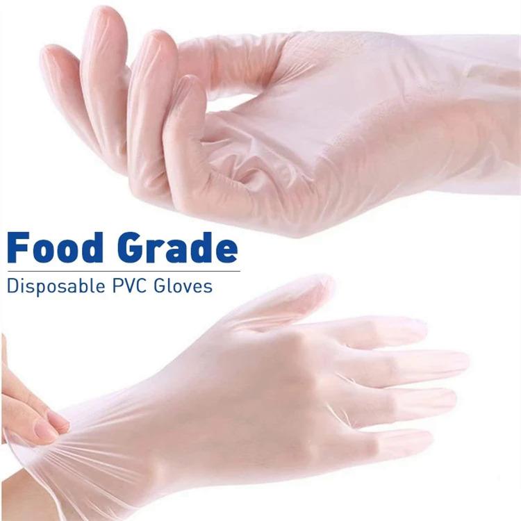 Product Introduction of Food Grade Household Cleaning Transparent Pvc Vinyl Disposable Gloves 100pcs 1