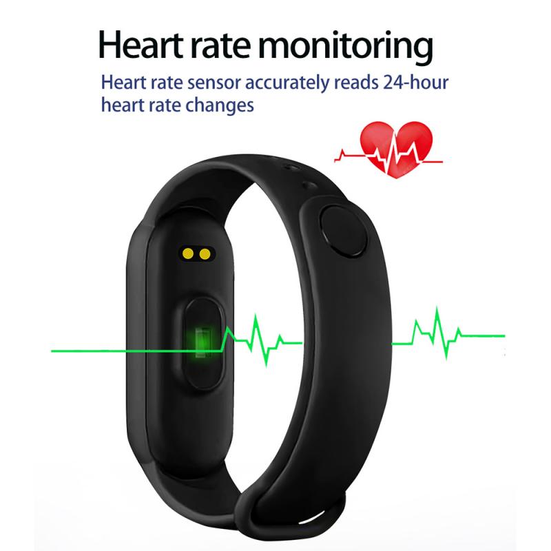 M6 Smart Bracelet Multi-Function Heart Rate Blood Pressure Monitor Step Music Sleep Monitoring M6 Smart Fitness Sports Watch - Image 5