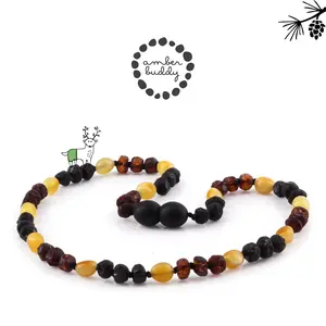 Amber Buddy - XLE21 Kalung Amber Tumbuh Gigi Untuk Bayi. Genuine Baltic Amber