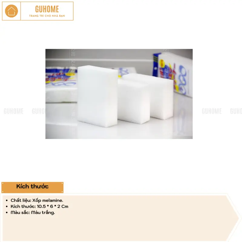Mút Xốp Melamine Tẩy Rửa Đa Năng Làm Sạch Mọi Vết Bẩn- Vết Bút Chì Vẽ Tường- Cọ Rửa Bát Trắng- Bông Cọ Đa Năng 8