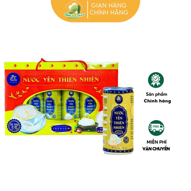 Nước Yến Lon Cao Cấp NT NEST - 1 Hộp 6 Lon