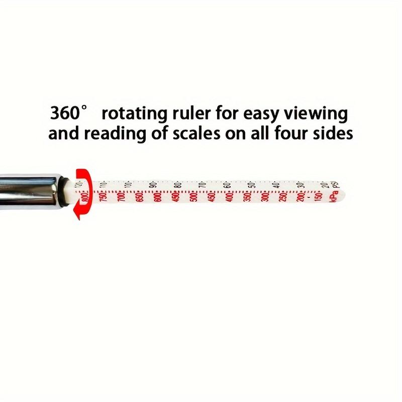 Product Introduction of Stainless Steel Tire Pressure Gauge, 10-120 PSI Heavy Duty Measurement Tool, Durable Insulation Material, Vehicle Tire Air Pressure Tester for Trucks & Cars 13