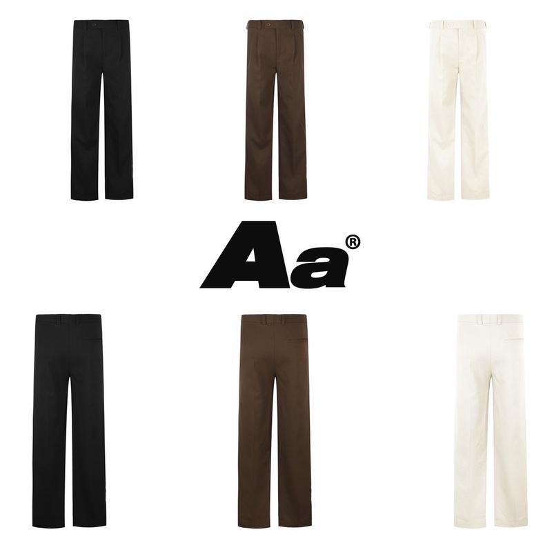 QUẦN TÂY DÀI ỐNG SUÔNG AA STU - AASTU.  FLAT TRAIGHT KHAKI PANTS // Aastudio