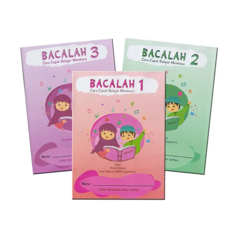 Paket 3 Pcs Buku Bacalah Cara Cepat Belajar Membaca Jilid 1, 2, dan 3 / Buku Anak Siswa